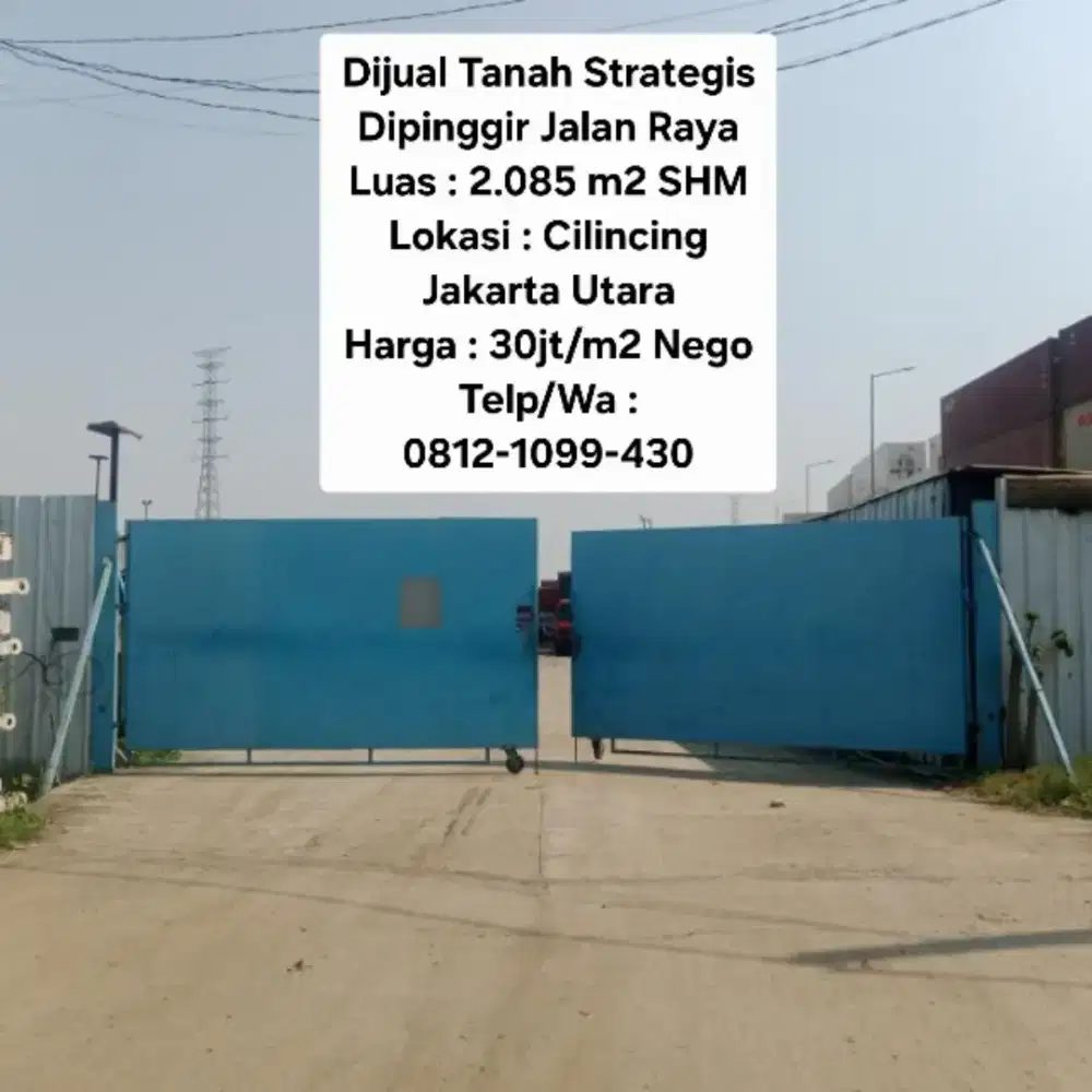 Dijual Tanah SHM Lokasi Strategis