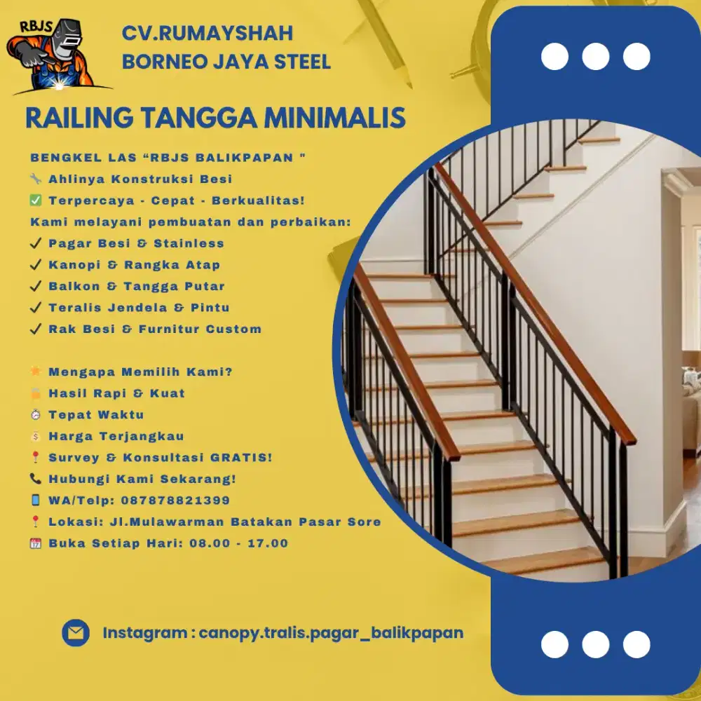 Railing Tangga Minimalis untuk Rumah Manis Kamu