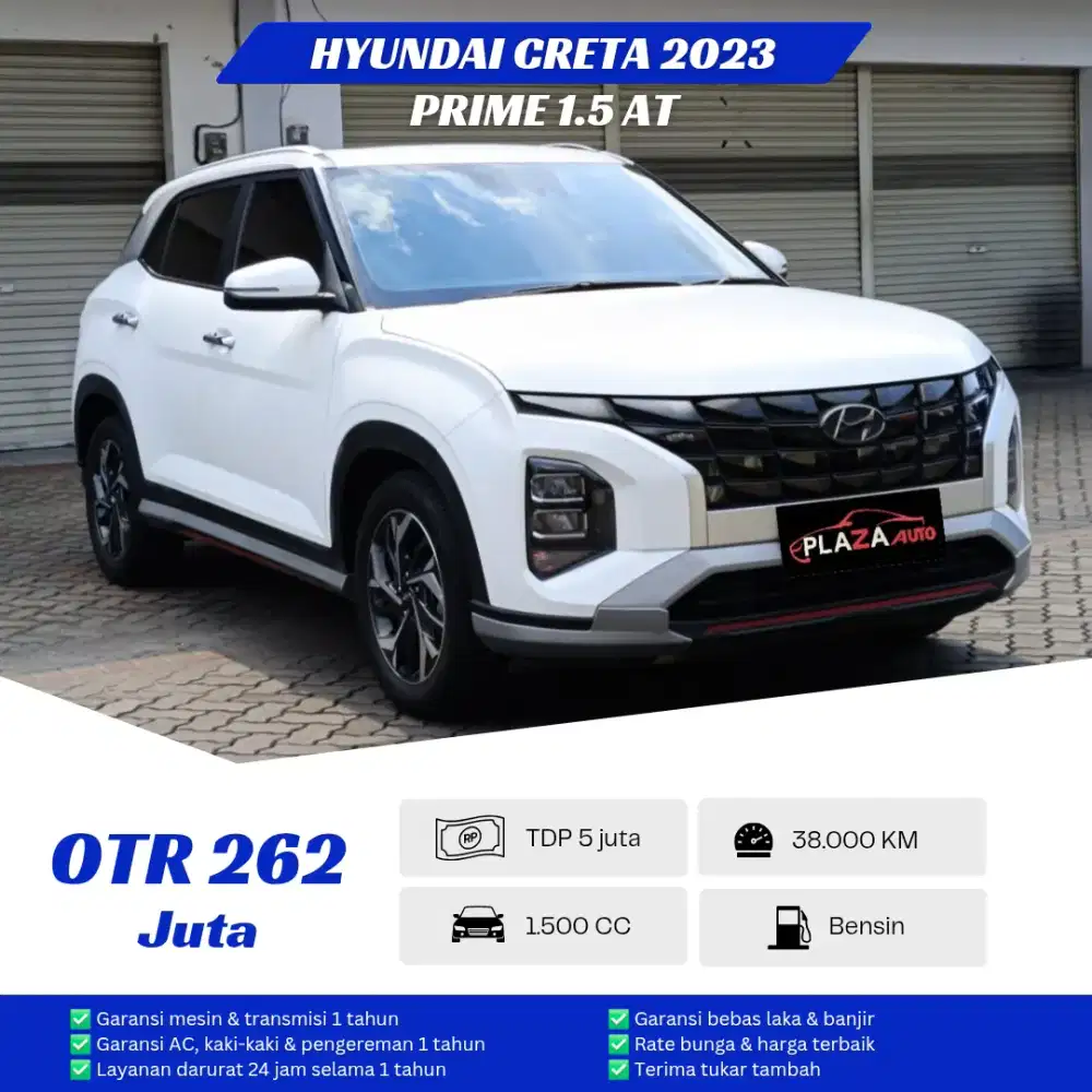 Hyundai Creta 2023
Prime 1.5 Automatic