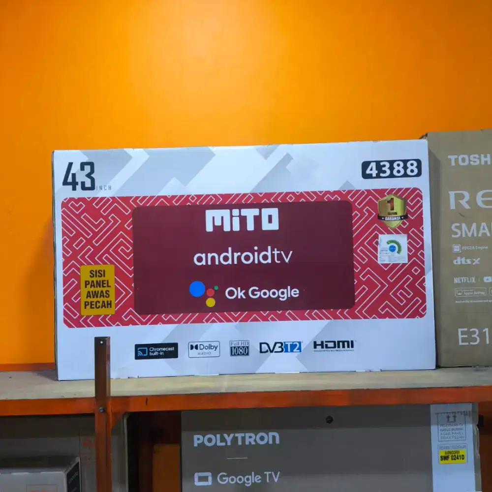 MITO ANDROID TV 43INCH PROMO BISA KREDIT TANPA DP
