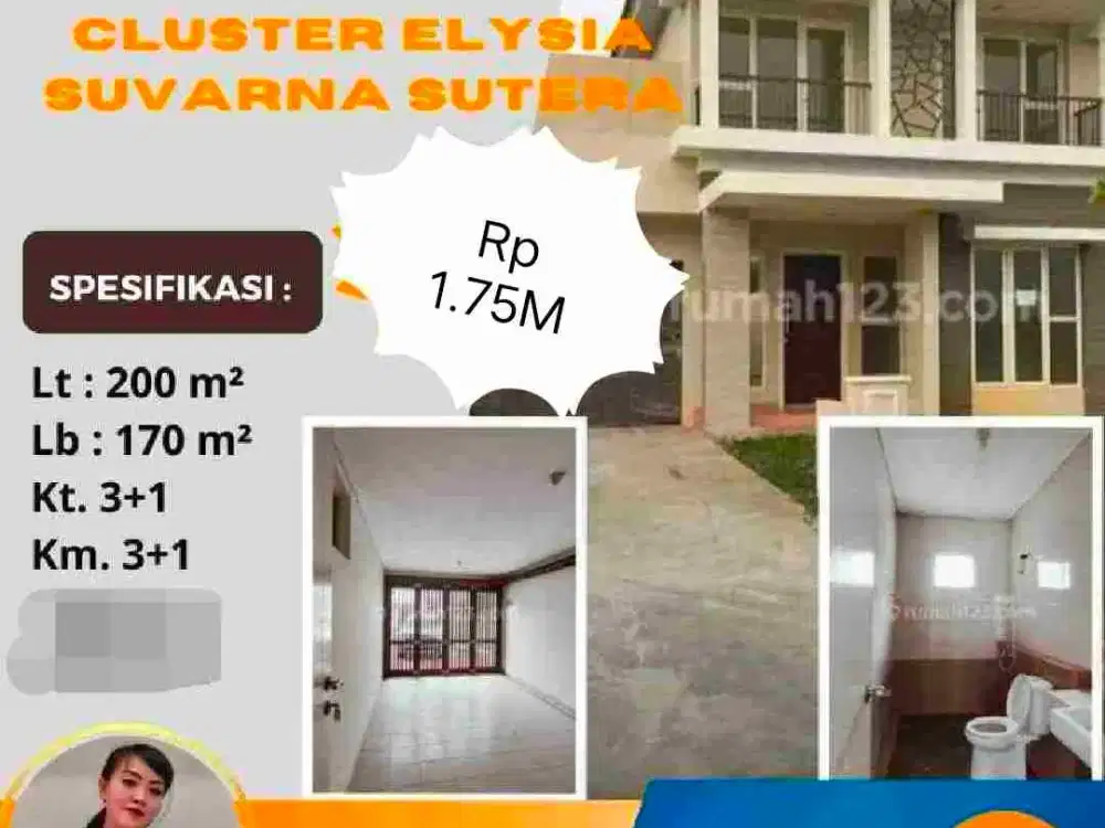 Murah Suvarna Sutera Elysia Lt. 200 Cikupa Tangerang