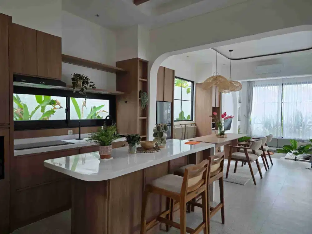 Villa Baru bergaya santorini dijual di Canggu Kuta utara Bali - Thumbnail 8