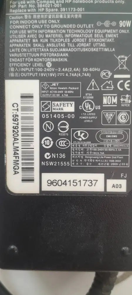 Chager Origina HP Compaq