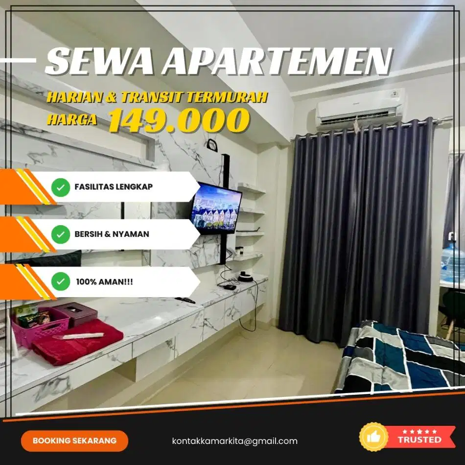Sewa apartemen Bekasi Patraland Urbano Harian/Transit Termurah