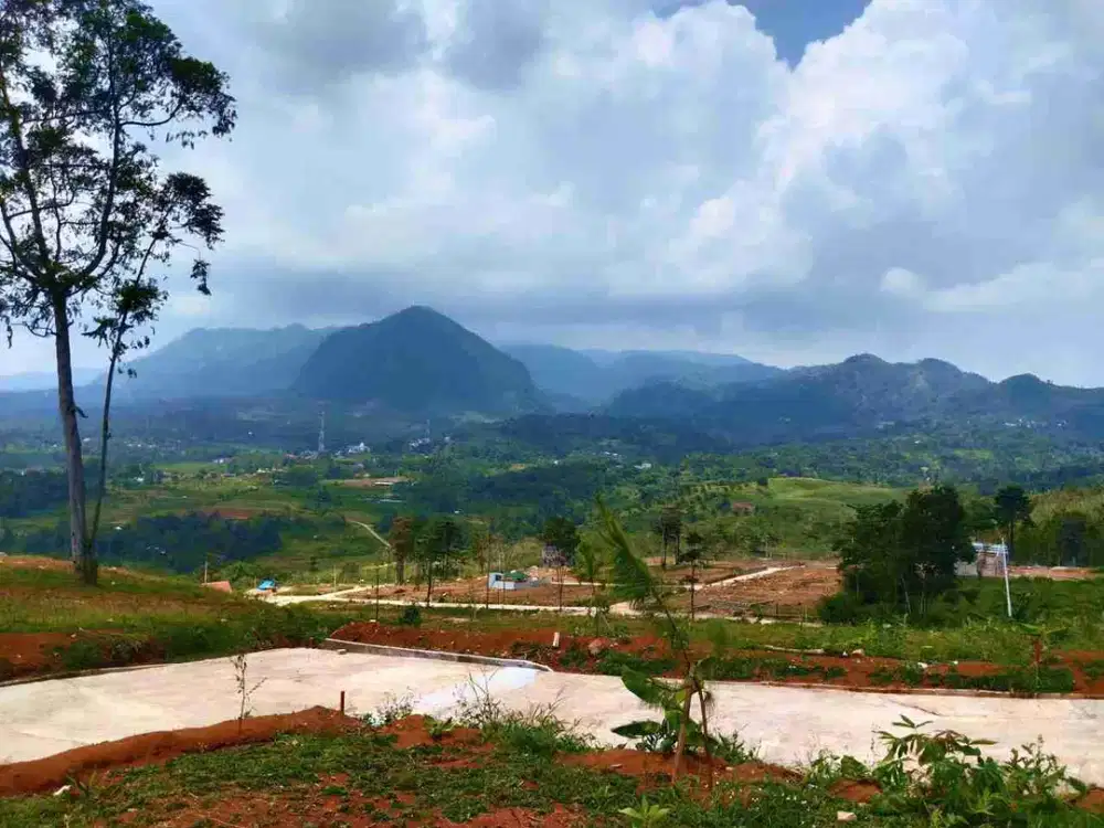 Tanah Siap Bangun SHM Nempel Sungai View Gunung Hanjawong