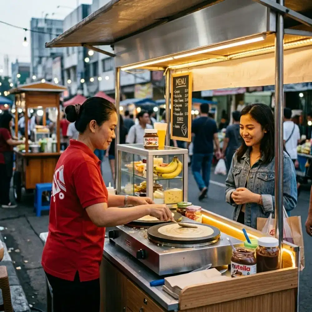 Dibutuhkan segera tenaga penjual (F&B street food) sekitar Setiabudi