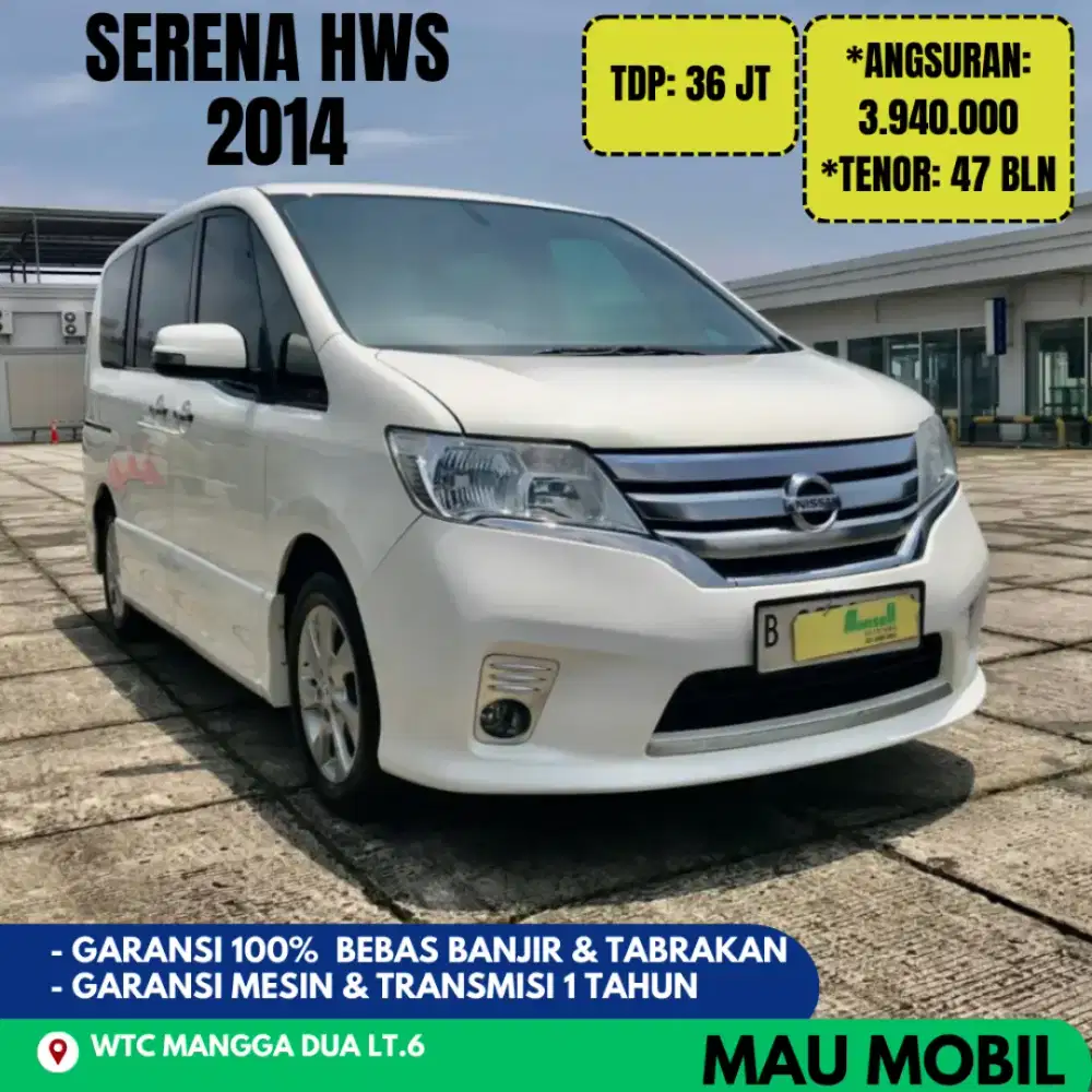 TDP 36JT, Nissan Serena HWS 2014 Putih