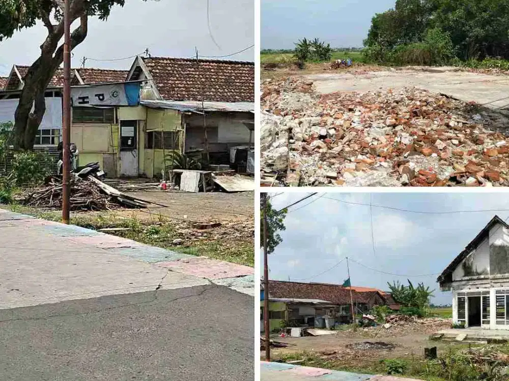 Tanah Pekarangan siap bangun Nol Jalan aspal Gedangan Sidoarjo