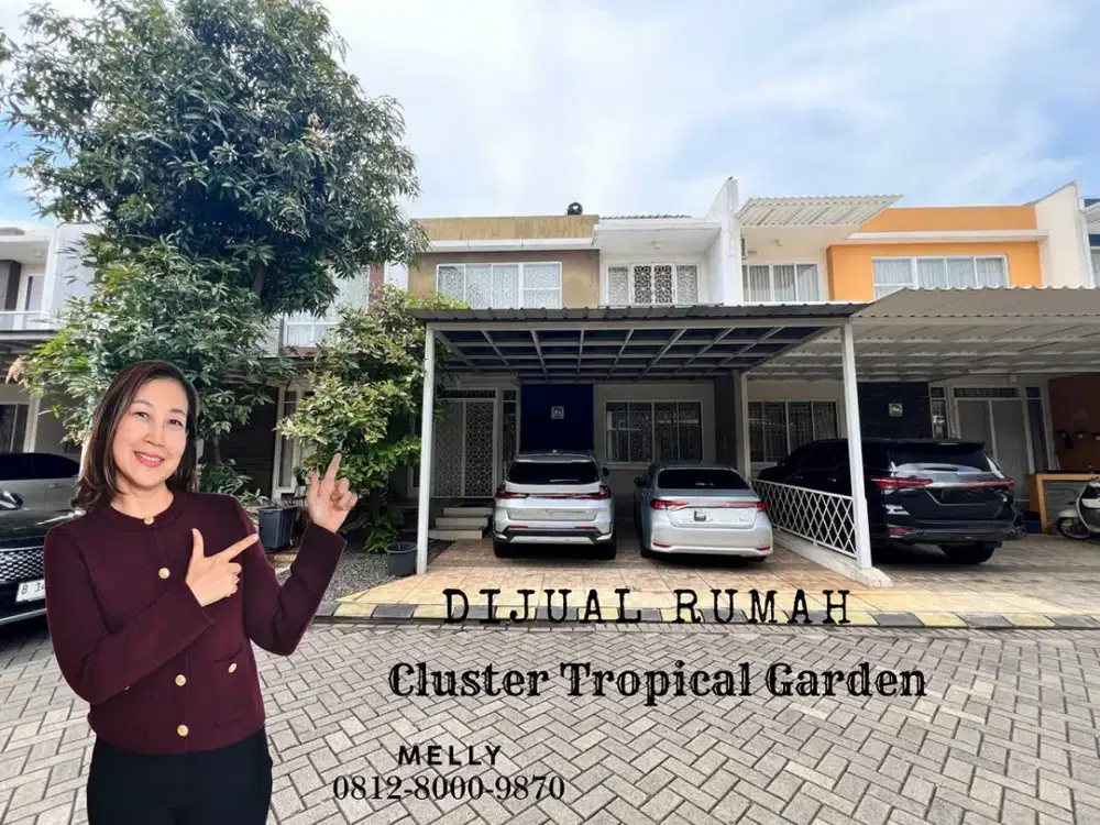 Rumah Modern Terawat Cluster Tropical Garden, Grand Galaxy Bekasi Selatan