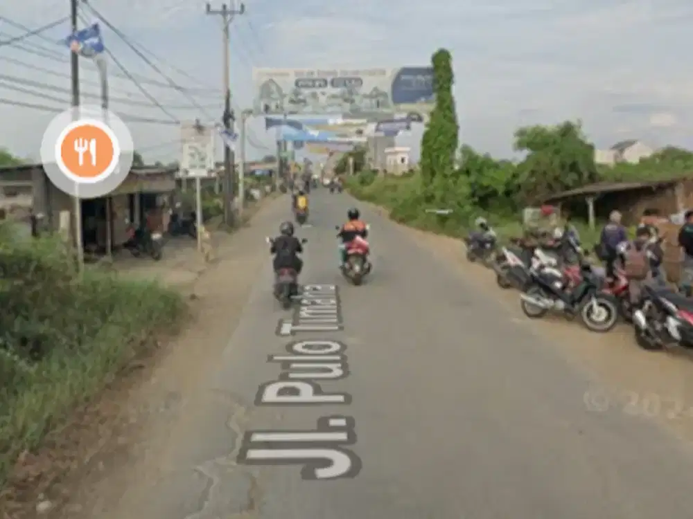 Tanah pinggir jalan besar area Mutiara Gading City dekat Mc Donald, carwash dan lainnya