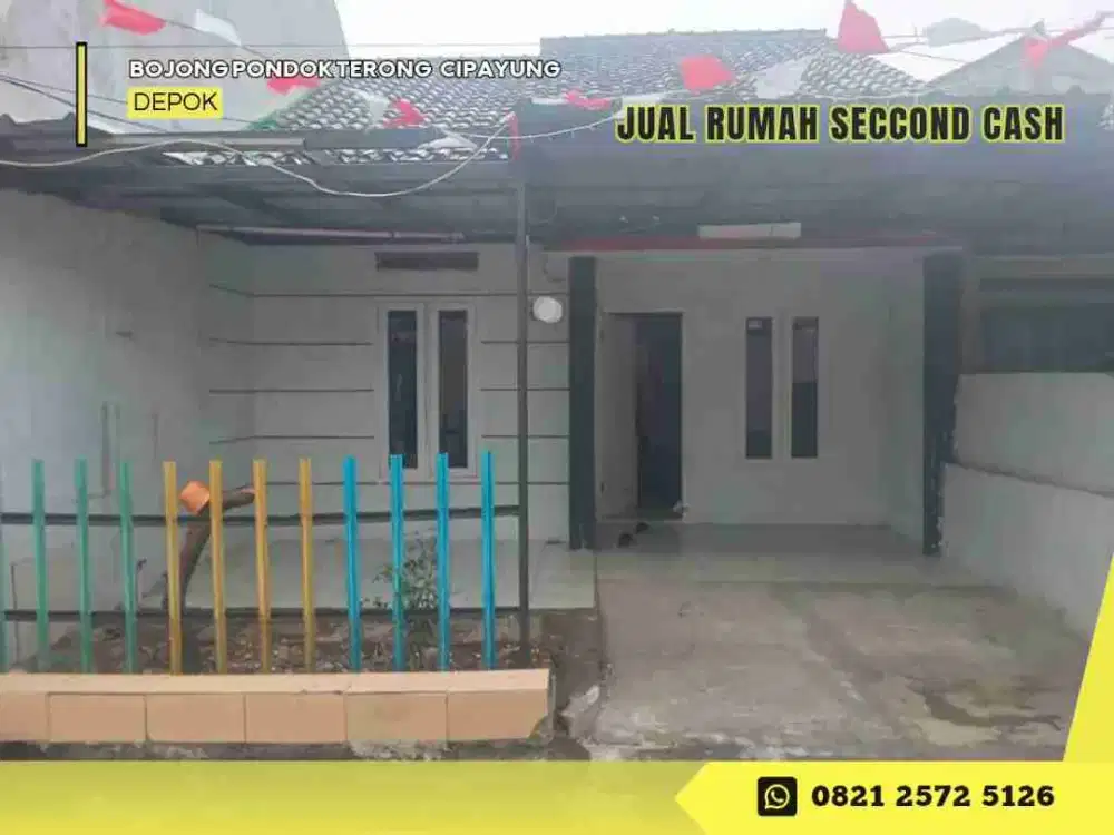 Jual Rmh Cash 495JT dkt Stasiun Citayam di Bojong Pondok Terong Cipayung Depok