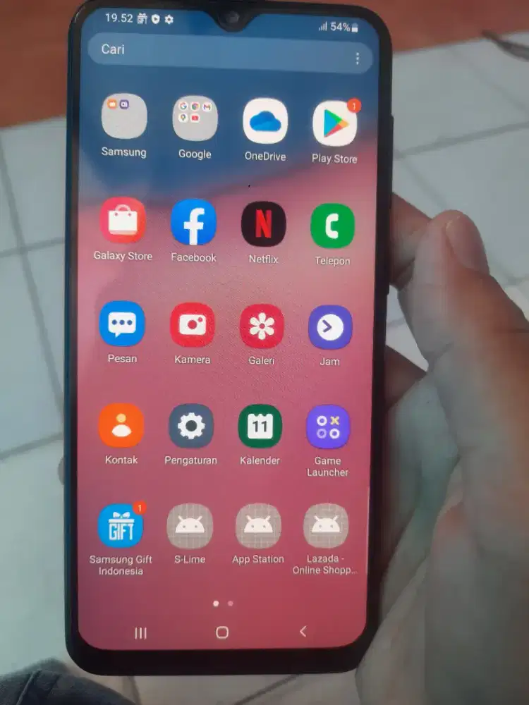 Hp second samsung galaxy A30s ram 4gb/64gb