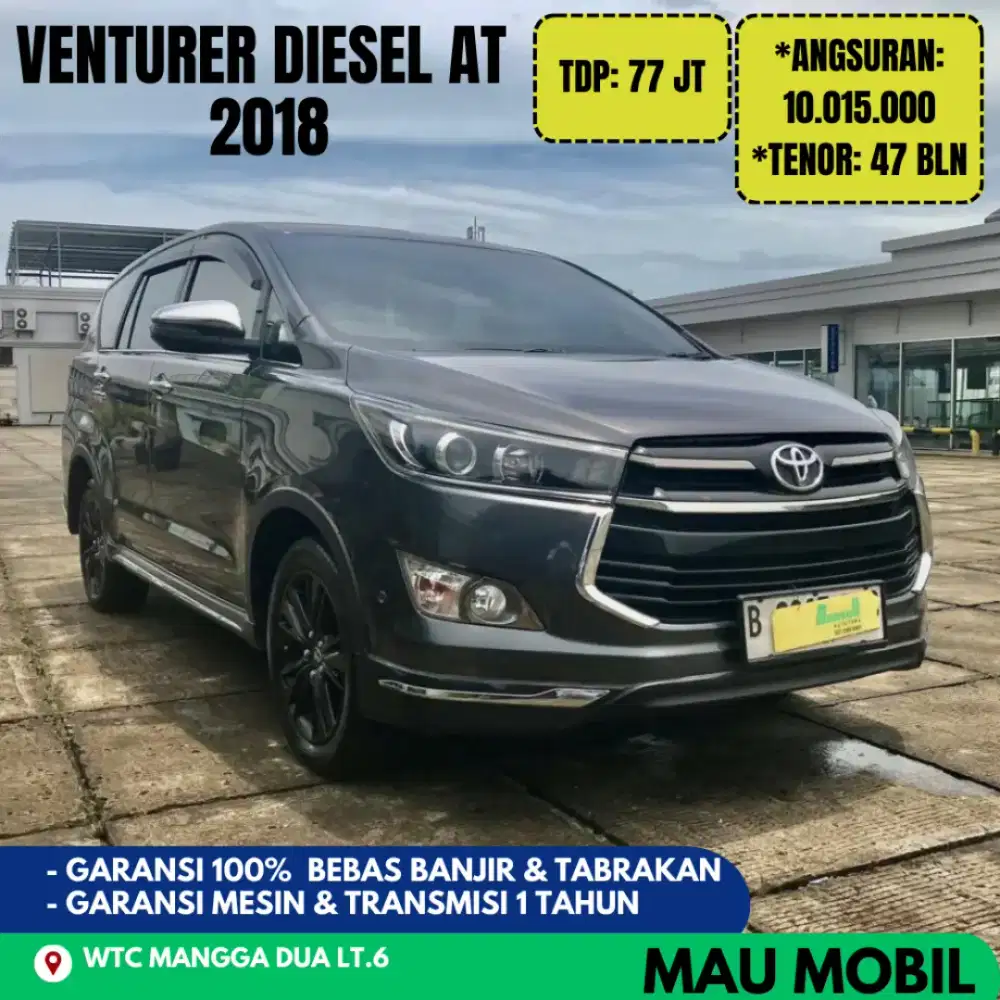 KM 50rb, Venturer Diesel At 2019/2018 Abu Metalik