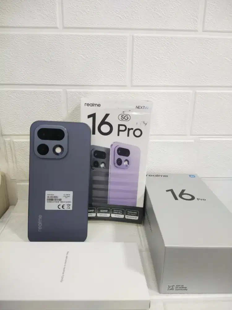 Realme 16pro 5G 12/256 open box 1hr aktivasi super like new