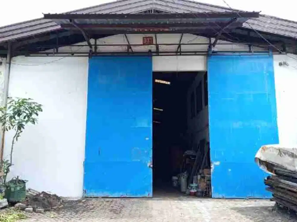DIJUAL GUDANG ADA RUANGAN KANTOR, MARGOMULYO PERMAI, AKSES CONTAINER SAMPAI BELAKANG GUDANG