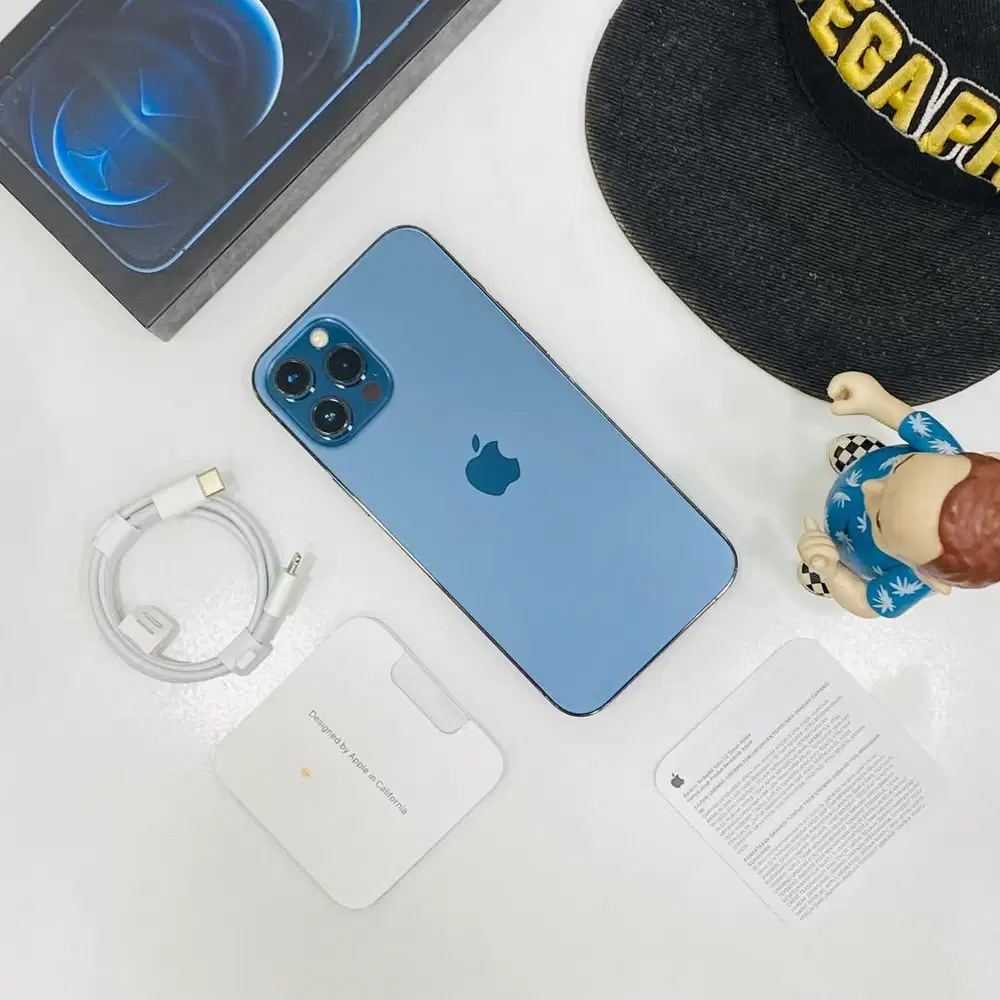 Second iPhone 12 promax 256 gb space pasific blue register