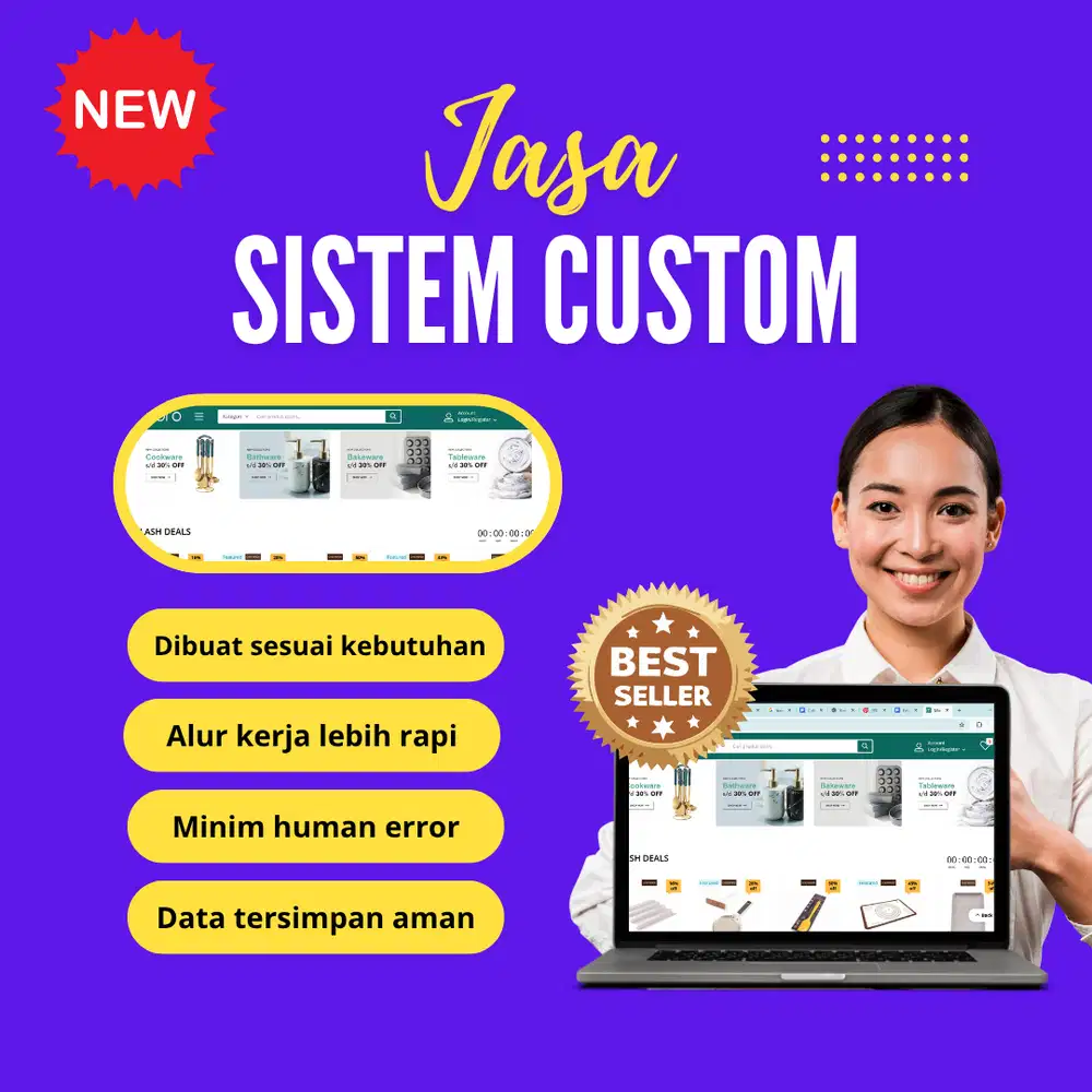 Jasa Sistem Custom – Website & Aplikasi Sesuai Kebutuhan Bisnis
