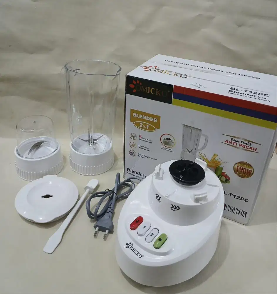 Ready Stock blender Omicko bahan plastik