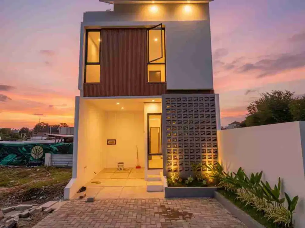 RMH BARU 2 LANTAI HARGA 400 JUTAAN KONSEP APARTHOUSE FASILITAS KOMPLIT DI JALAN UTAMA