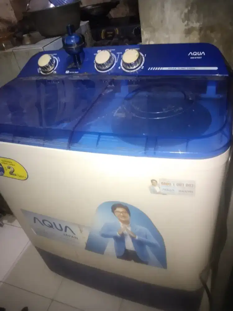Mesin cuci Aqua cw 750 xt 2 tabung