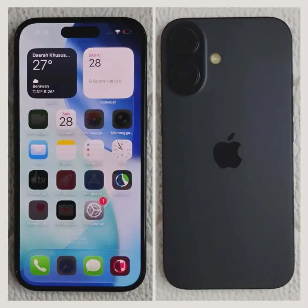 IPHONE 16 128GB IBOX FULLSET MULUS NO MINUS