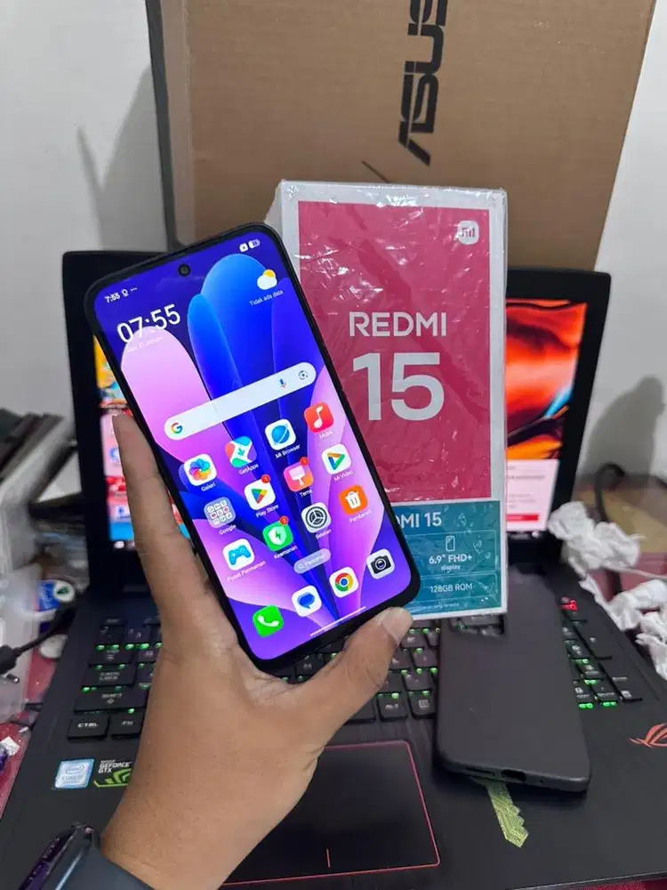 Redmi 15 ram 8/128 GB Fullset Garansi 10 Bulan lagi