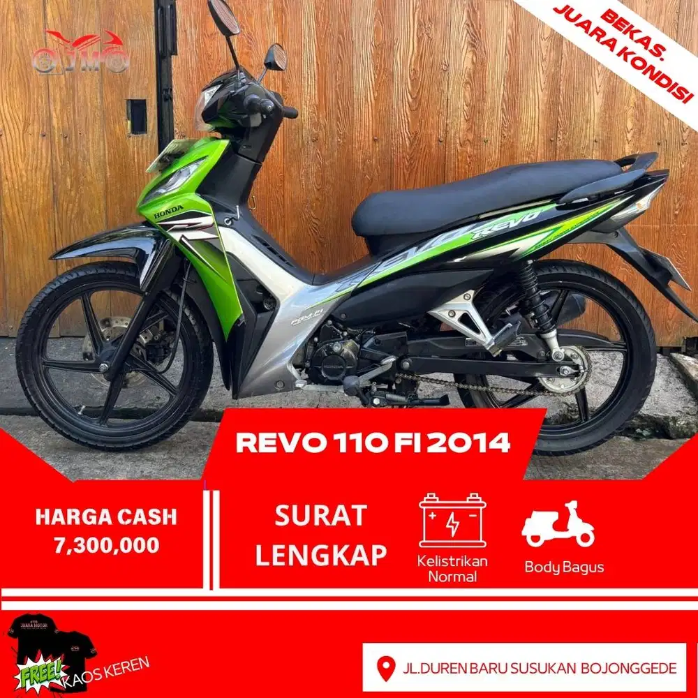 HONDA REVO FI 2014 SURAT LENGKAP MESIN HALUS SIAP PAKE NO KENDALA
