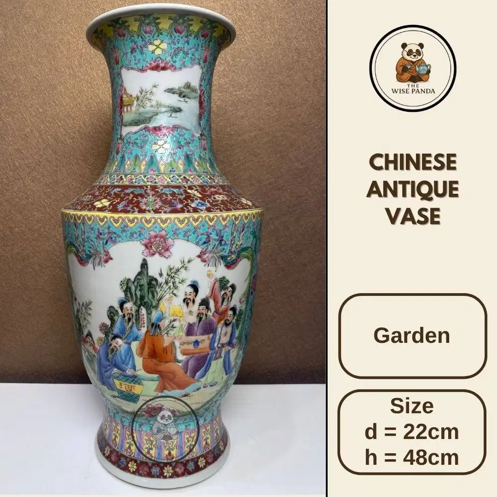 Vas Familie Rose - Guci Antik China Unik