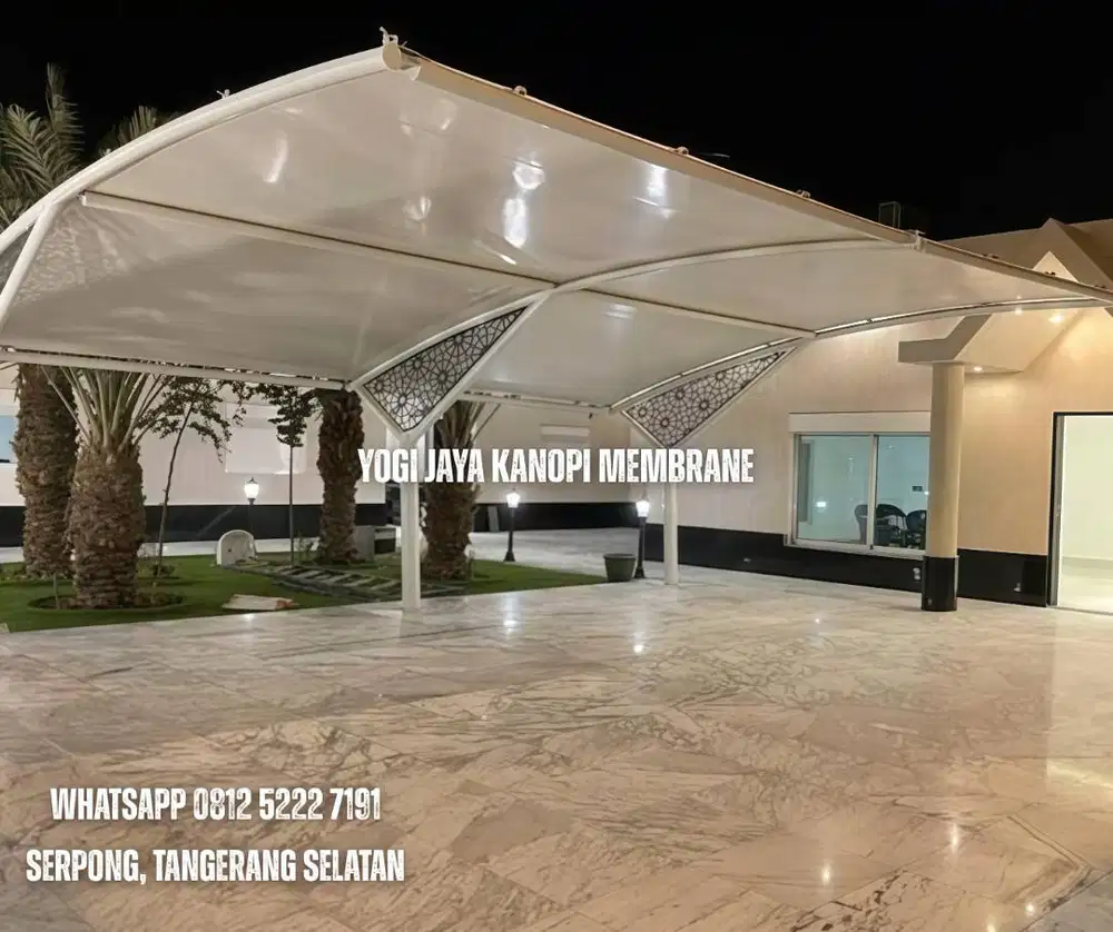 Sentuhan Modern Lewat Kanopi Membrane