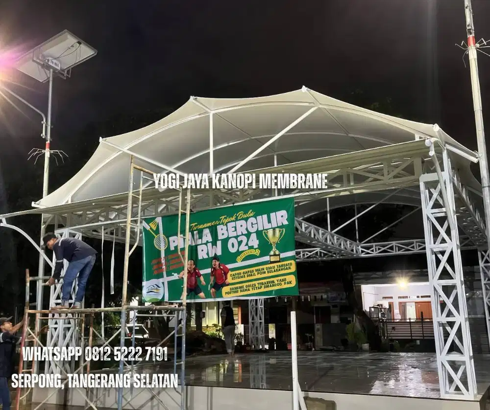 Kanopi Membrane, Detail Kecil yang Bikin Beda