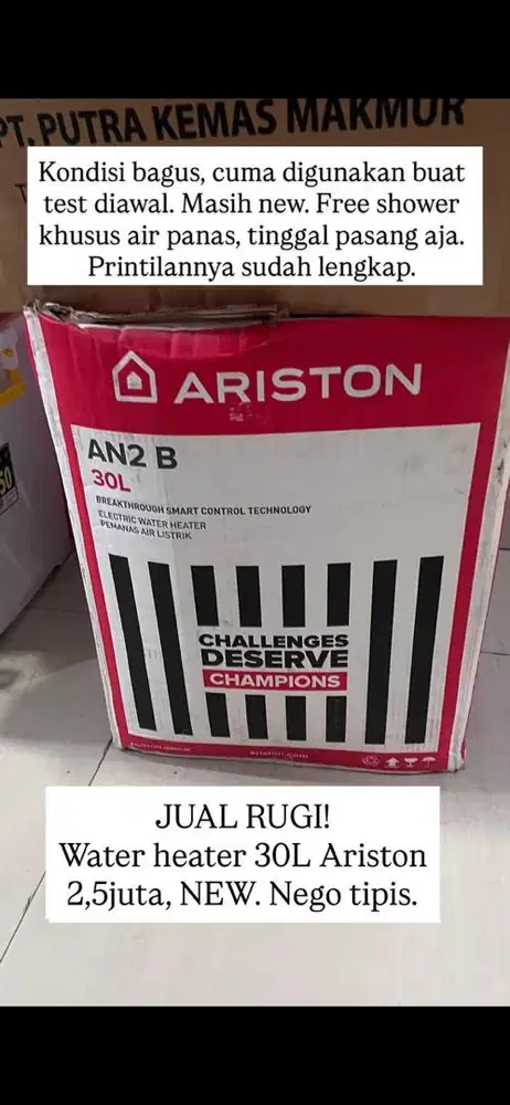 WATER HEATER ARISTON 30L