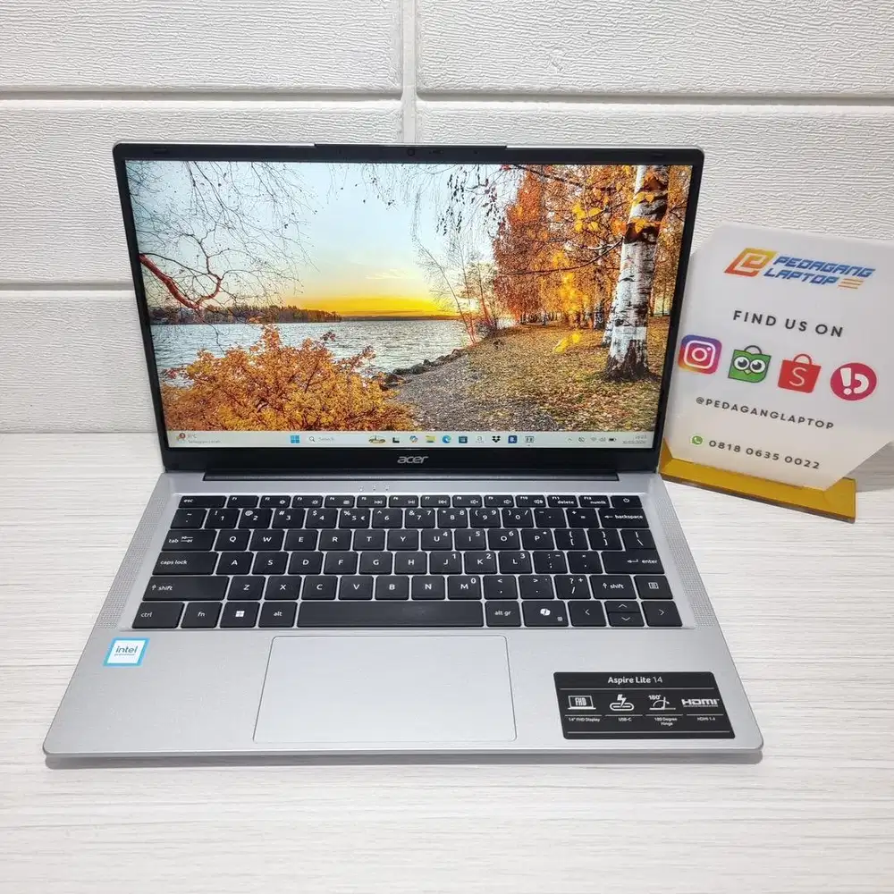 Acer Aspire Lite 14 AL14-32P Intel N150 RAM 8GB 256GB LAYAR WUXGA