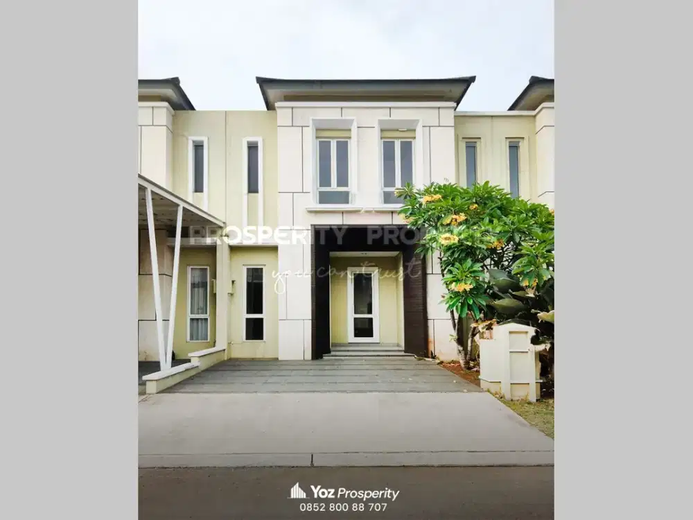 Rumah Siap Huni di Cluster Sutera Leora Alam Sutera Tangerang Hadap Selatan Lebar 7 Sudah SHM Bisa KPR