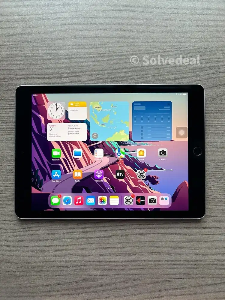 iPad Air 2 Space Gray — Original Full Fungsi Baterai Awet
