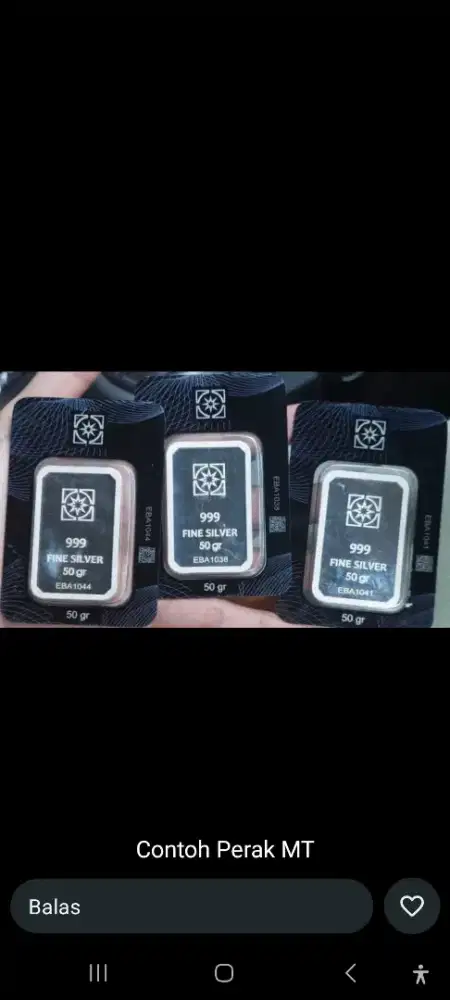 Perak MT 999 Fine Silver 50 Gram – Kualitas Premium, nego saja