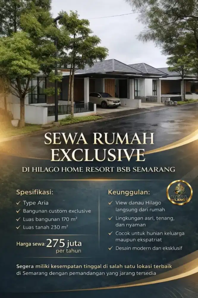 Disewakan rumah mewah di HILAGO HOME RESORT BSB SEMARANG