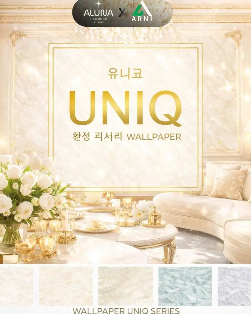 WallPaper UNIQ SERIES Ukuran 1,06 x 15 m | WallPaper Clasic Elegant |