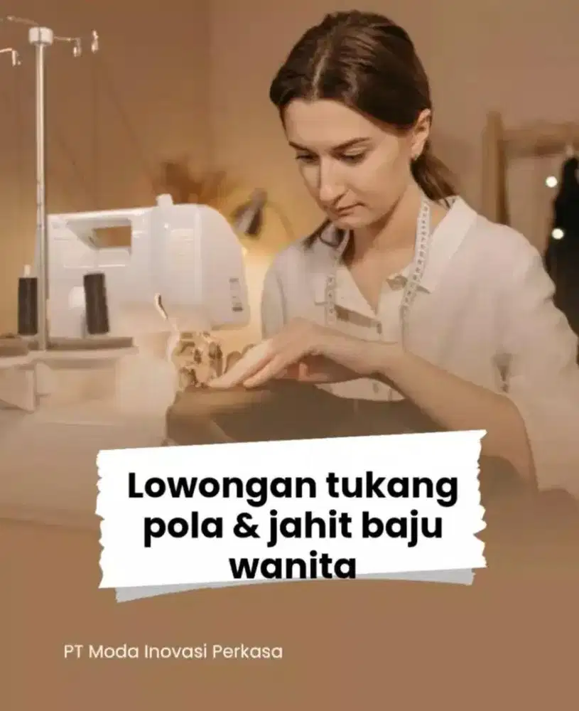 Lowongan Tukang Pola + Sample Maker