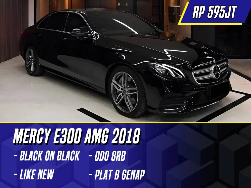 Mercedes Benz E300 AMG 2018 Black Hitam Mercy E 300