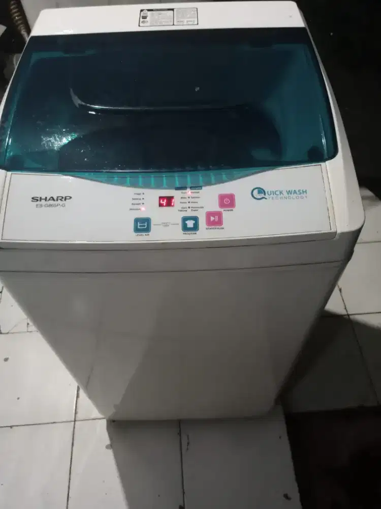 mesin cuci 1 tabung digital merek Sharp
