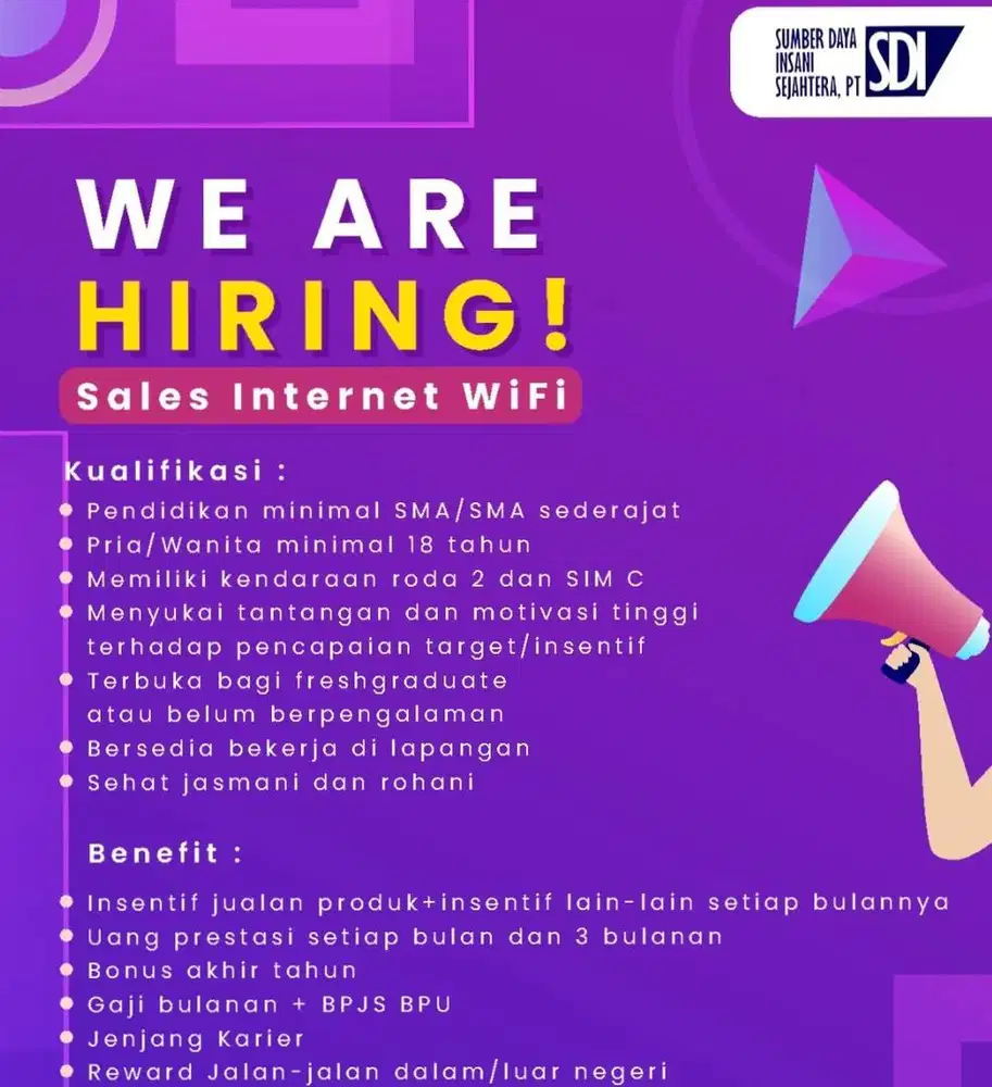 LOWONGAN DIRECT SALES AREA JAKARTA