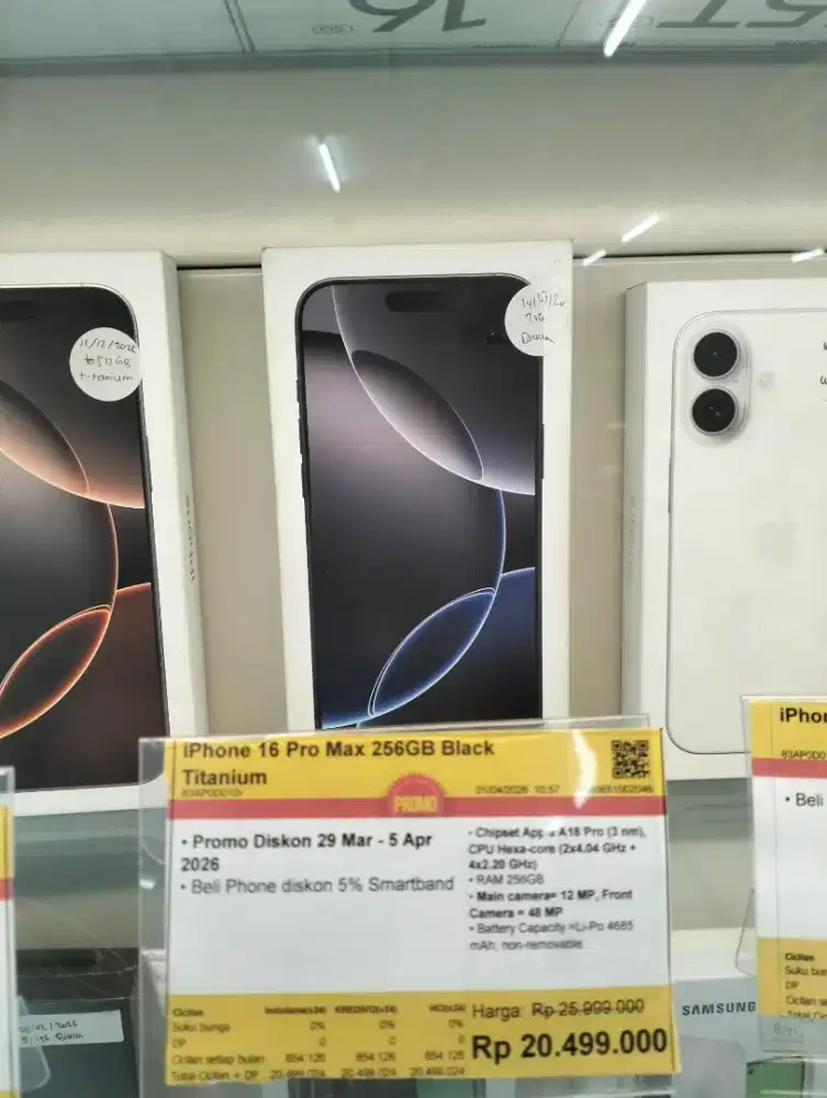 Credit iPhone 16 Pro Max 256GB Black Titanium cicilan bunga mulai 0%