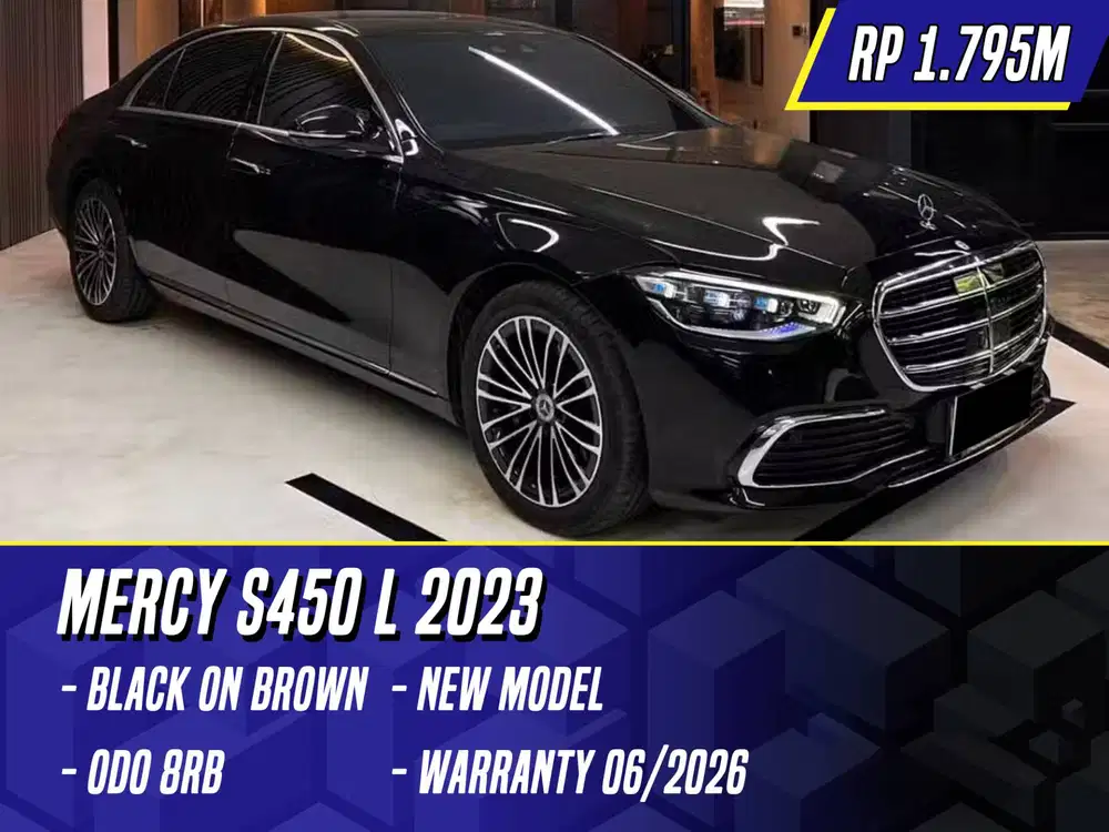 Mercedes Benz S450L 2023 Black on Brown Hitam Mercy S 450L S450 L 450