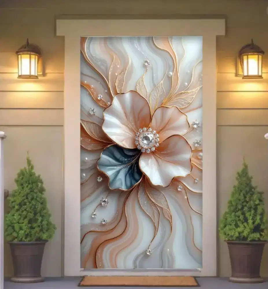 Wallpaper Custom Tema Bunga Bikin Ruangan Kamu Makin Indah