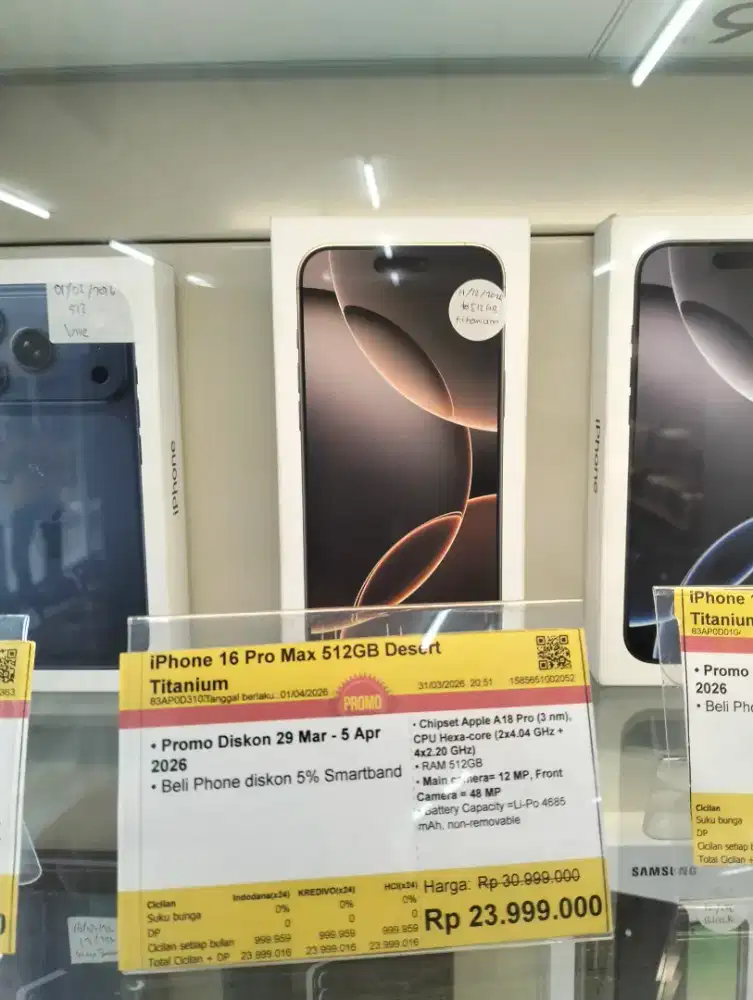 Credit iPhone 16 Pro Max 512GB Desert Titanium cicilan bunga mulai 0%