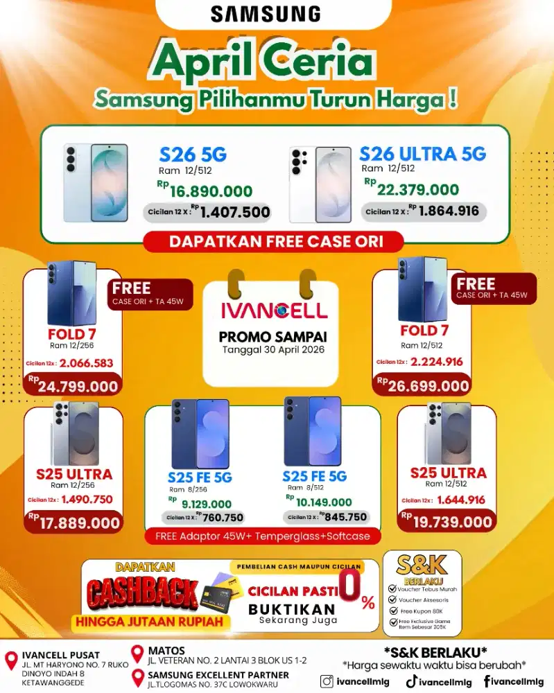 SAMSUNG S26 5G RAM 12/512 NEW