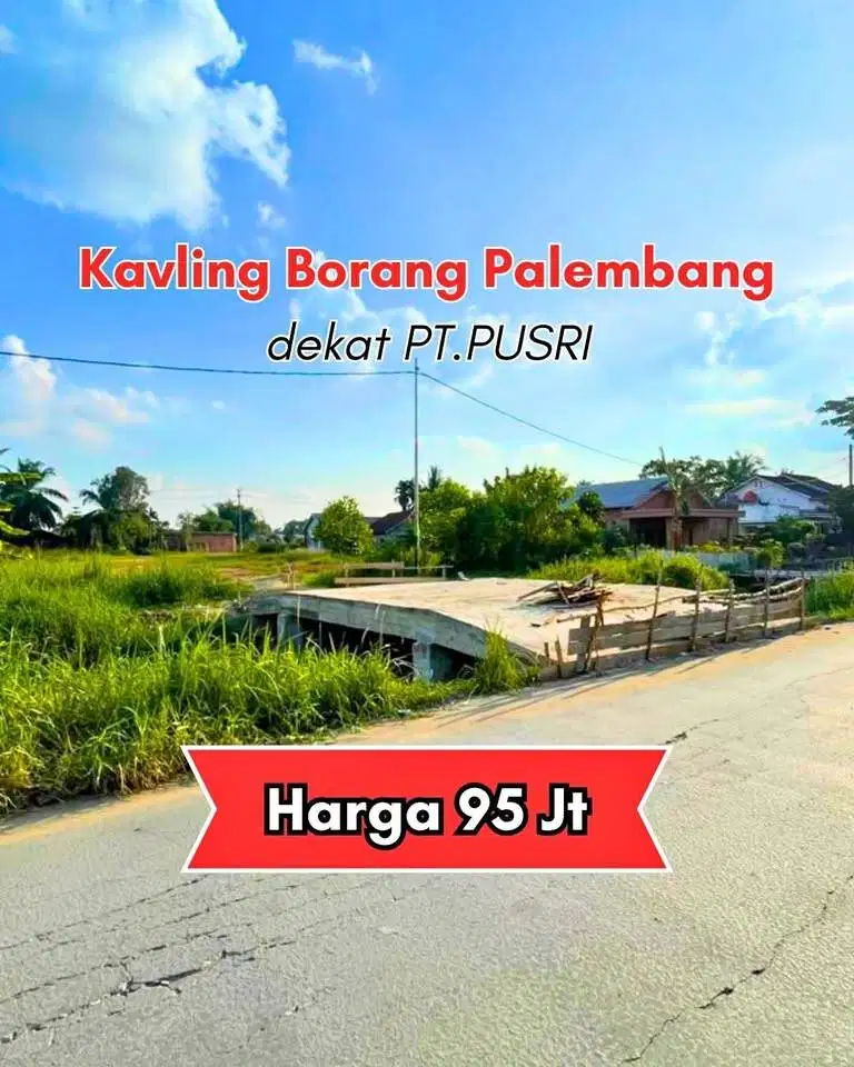 jual tanah kavling palembang