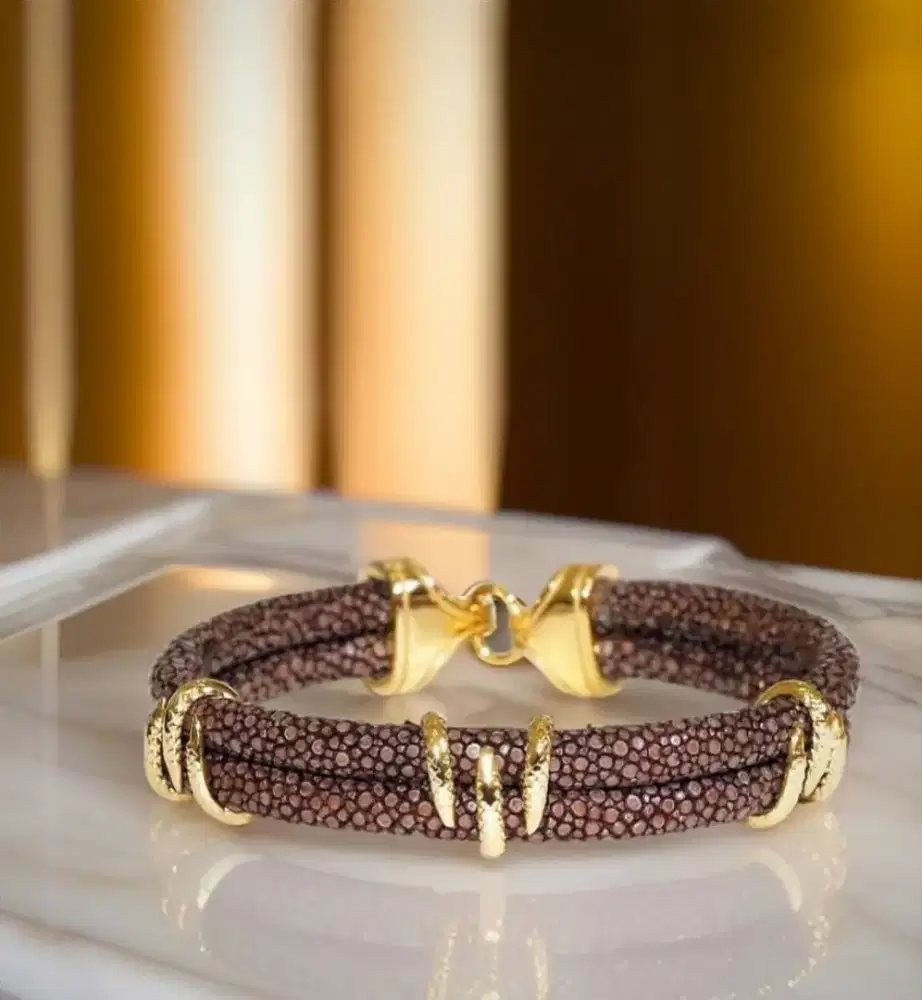 Gelang Luxury Stingray Leather Premium Bracelet Finest Quality