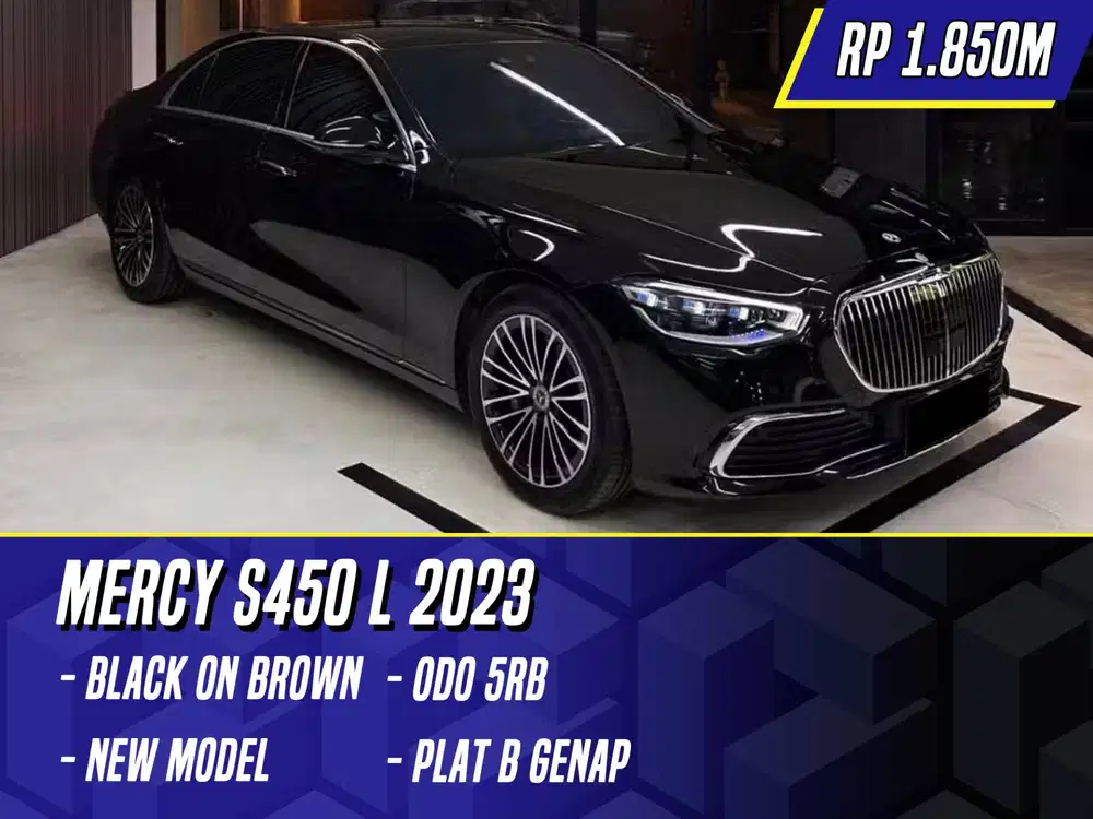 Mercedes Benz S450 L 2023 Black on Brown Hitam Mercy S450L S 450L 450