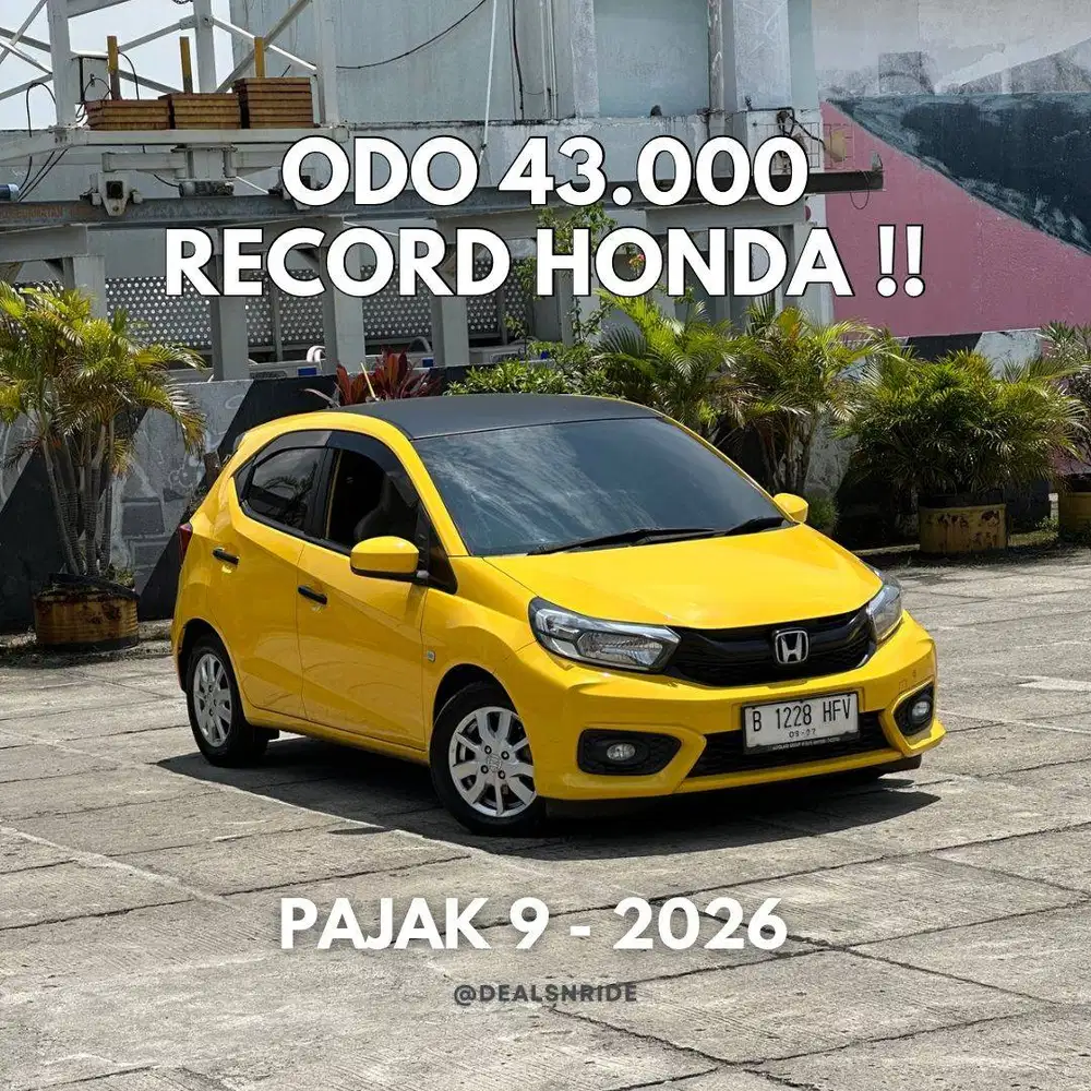 KM 43.000 ANTIKK !! PAJAK 9/2026 HONDA BRIO E CVT 2022 KONDISI MULUS